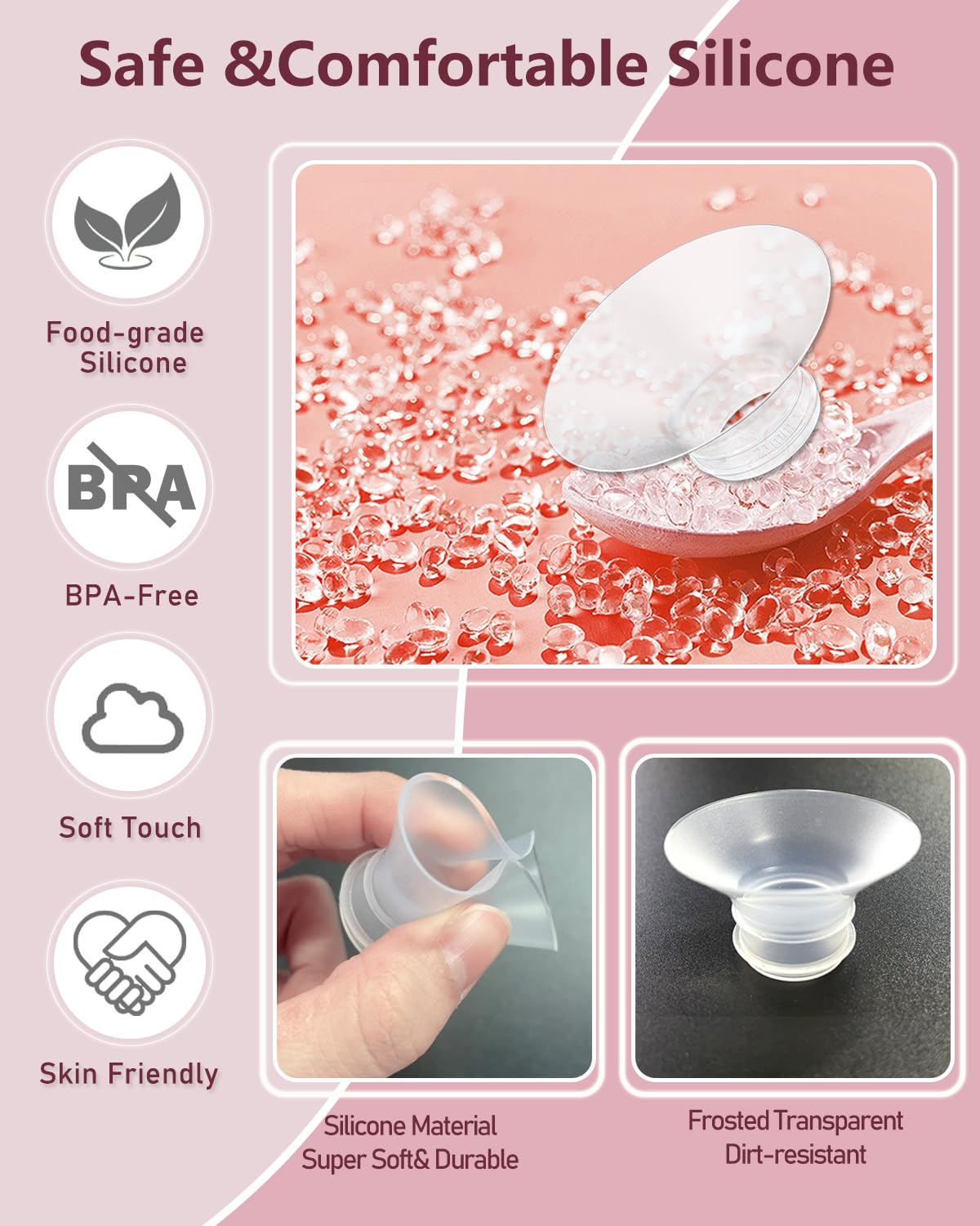 IVARONAL Flange Insert 2PCS 14mm Compatible with Momcozy M9/M6/M5/S12 Pro/V1 Pro/V2 pro, Spectra/Medela/Elvie/NCVI/TSRETE/eufy/Lansinoh/Paruu/MomMed Breast Pump 24mm Shields/Flanges (2pcs-14mm)