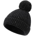 FUOITA Toddler Kids Girls Winter Hat Cute & Warm Pom Pom Beanie 3M-8T