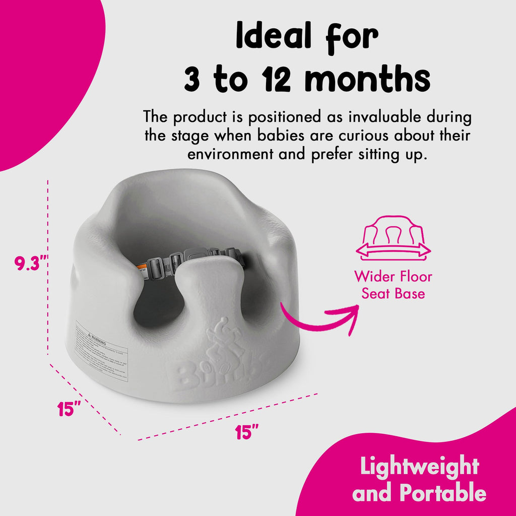 Bumbo Baby Soft Foam Infant Floor Seat, Ages 3 to 12 Months, Monsoon