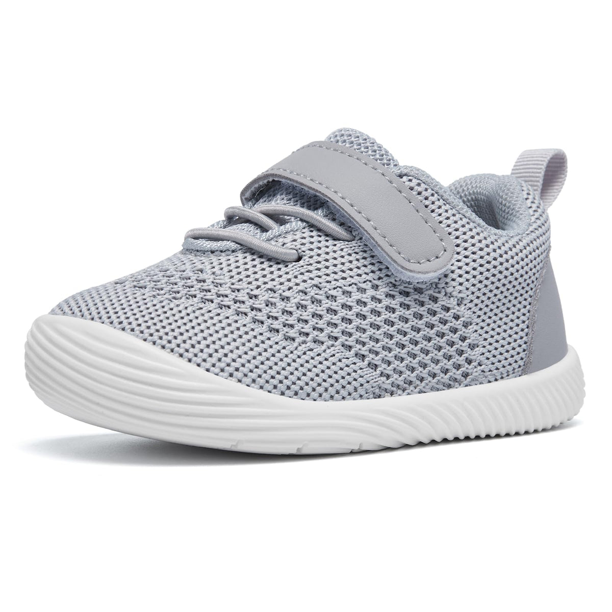 MORENDL Toddler Sneakers Baby Boys & Girls Barefoot Shoes Lightweight Breathable Walking Running Tennis Athletic Sport Shoes Black 18-24Months