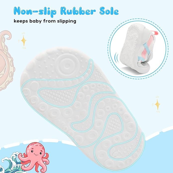 Scurtain Baby Shoes Boy Girl First Walking Shoe Infant Crib Breathable Sneakers Lightweight Barefoot Shoes for Babies