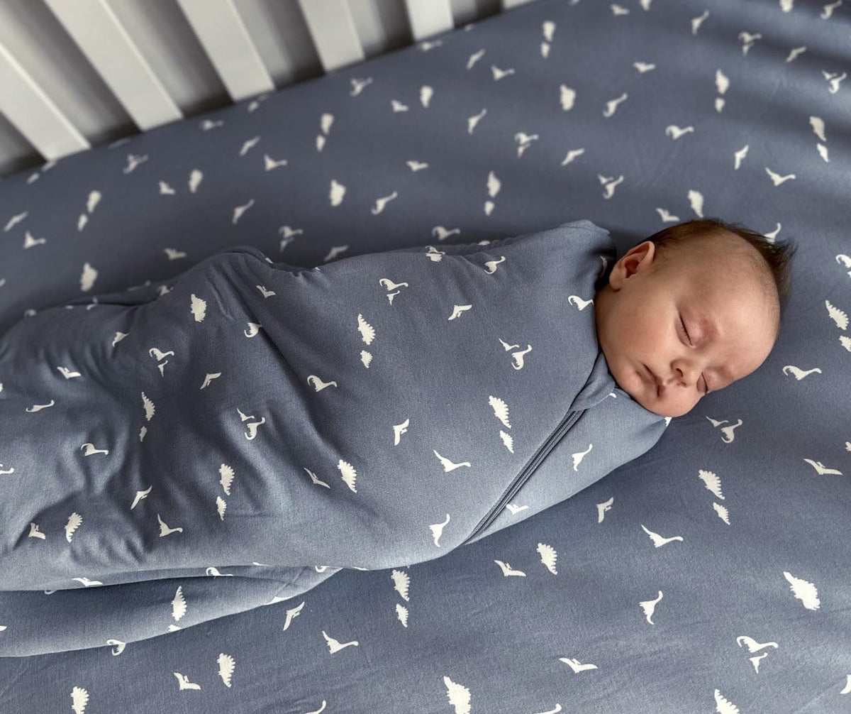 GUNAMUNA Swaddle Sleep Sack for Babies Infants and Toddlers, Easy Diaper Changes, 1.0 TOG, 0-3 Months, Goose