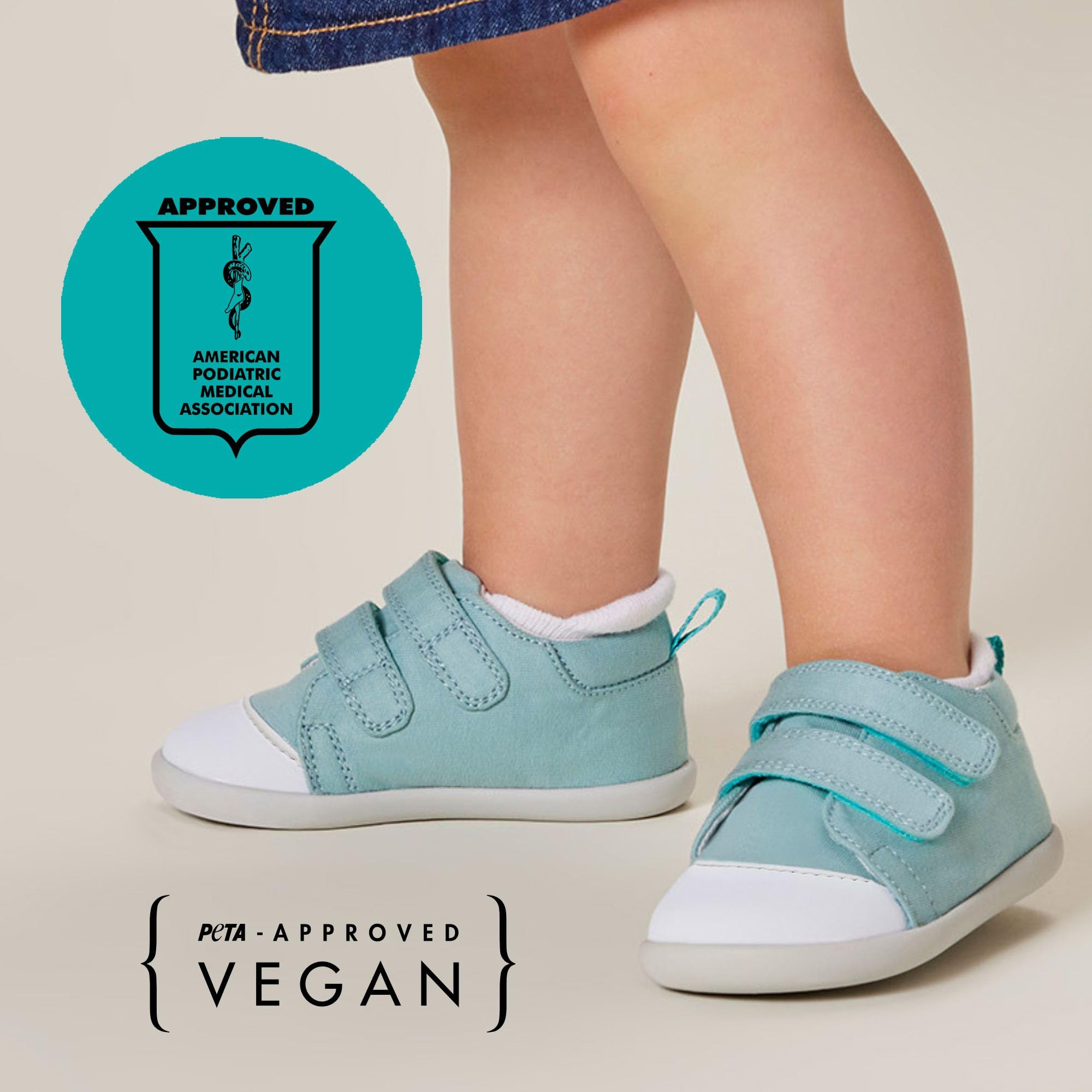 Ten Little First Walker Baby Walking Shoes, APMA-Accepted Cotton Sneakers