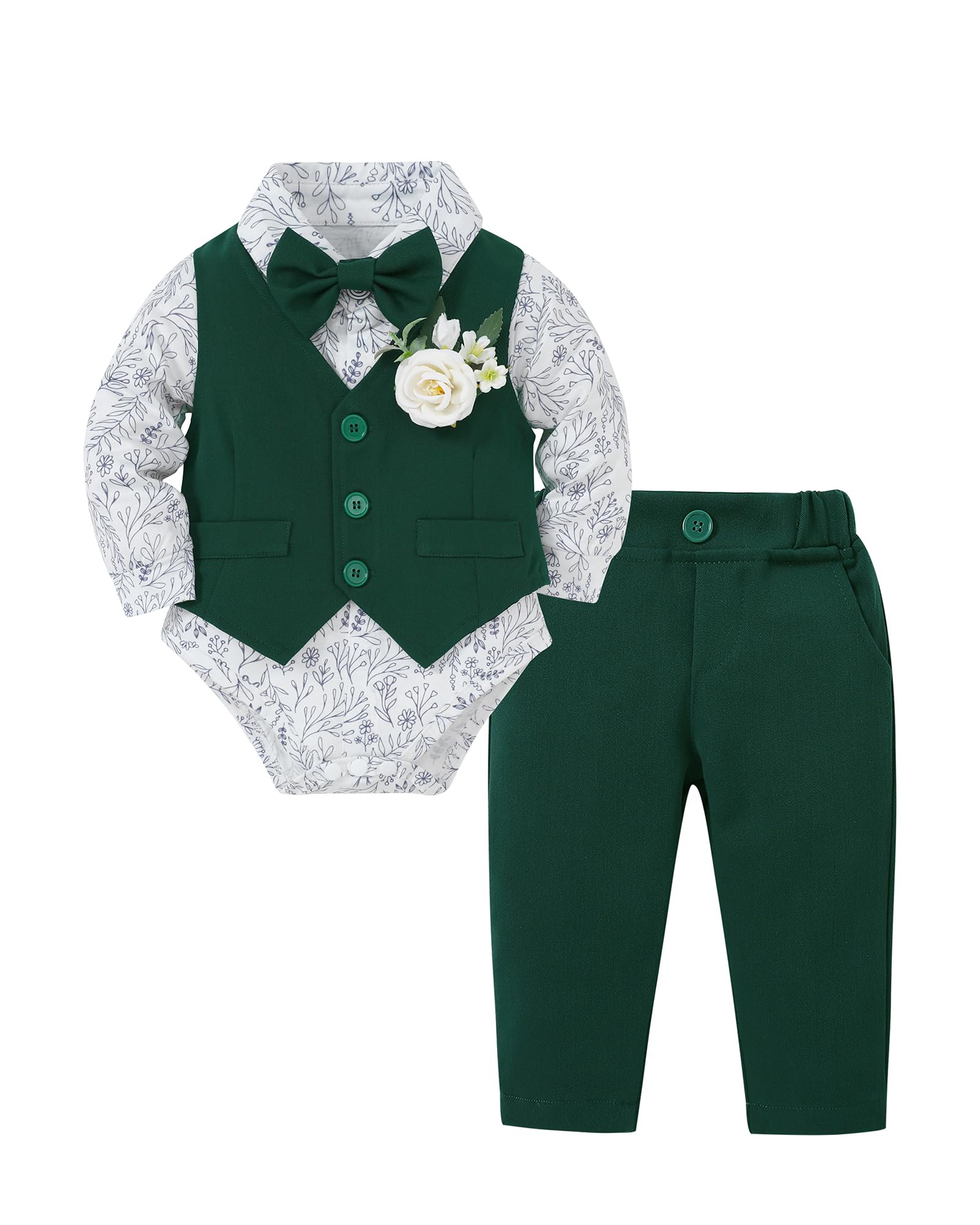 Coco&RARA Baby Boy Clothes Suits Formal Gentleman Wedding Outfits 0-24M