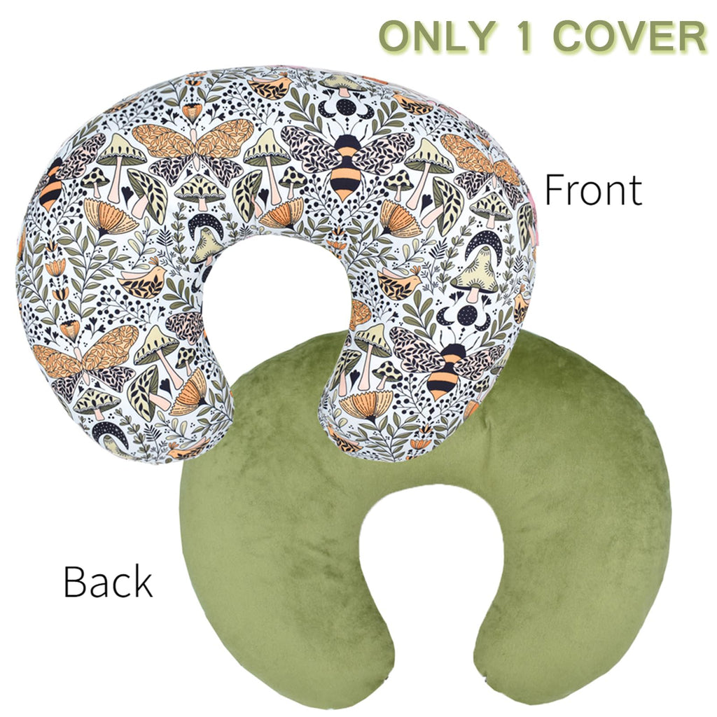 Winmany Baby Nursing Pillow Cover Newborn Removable Breastfeeding Pillowcover Cute Pattern Girls Boys Nursing Pillowcase for Breast and Bottole Feeding