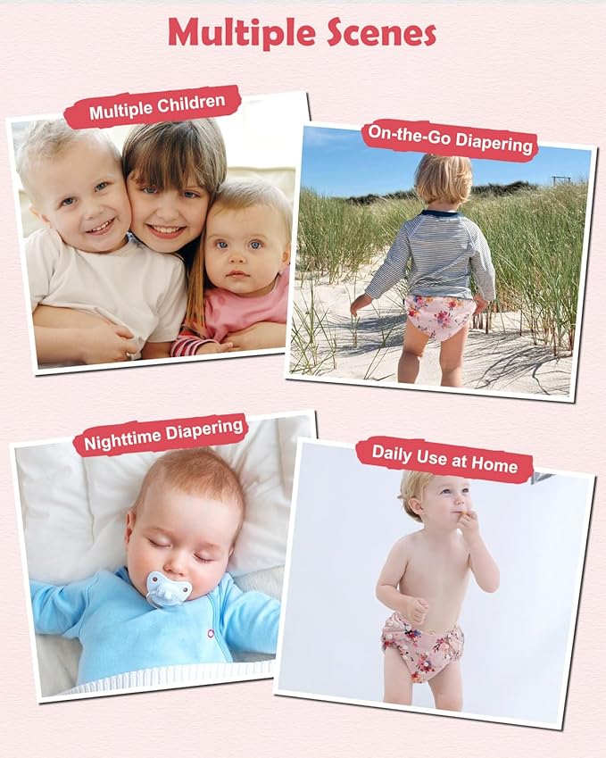 Babygoal Cloth Diaper Covers 6 Pack