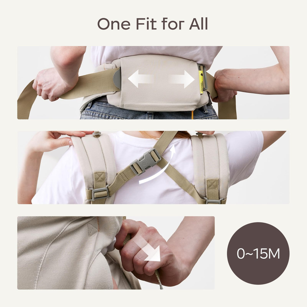 Bc Babycare CocoonGo Baby Carrier – CloudTouch Soft & Ergonomic Baby Carrier for 7–44 lbs | Easy to Wear, Adjustable Fit, Travel-Ready, Machine Washable (Olive Grove)