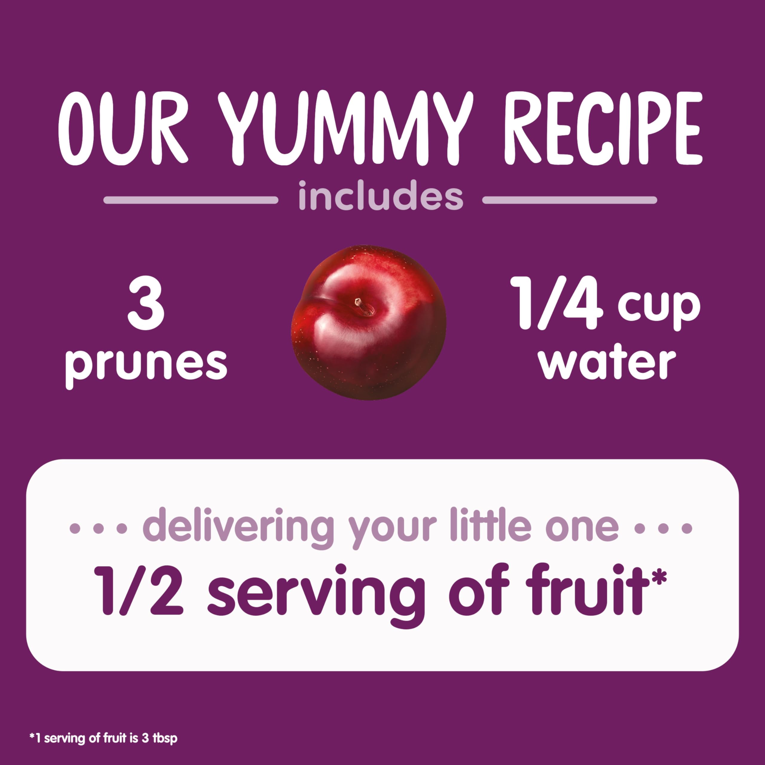 Happy Baby Organics Clearly Crafted Stage 1 Baby Food Pouches, Prunes, 3.5 Ounce Pouch (Pack of 16)