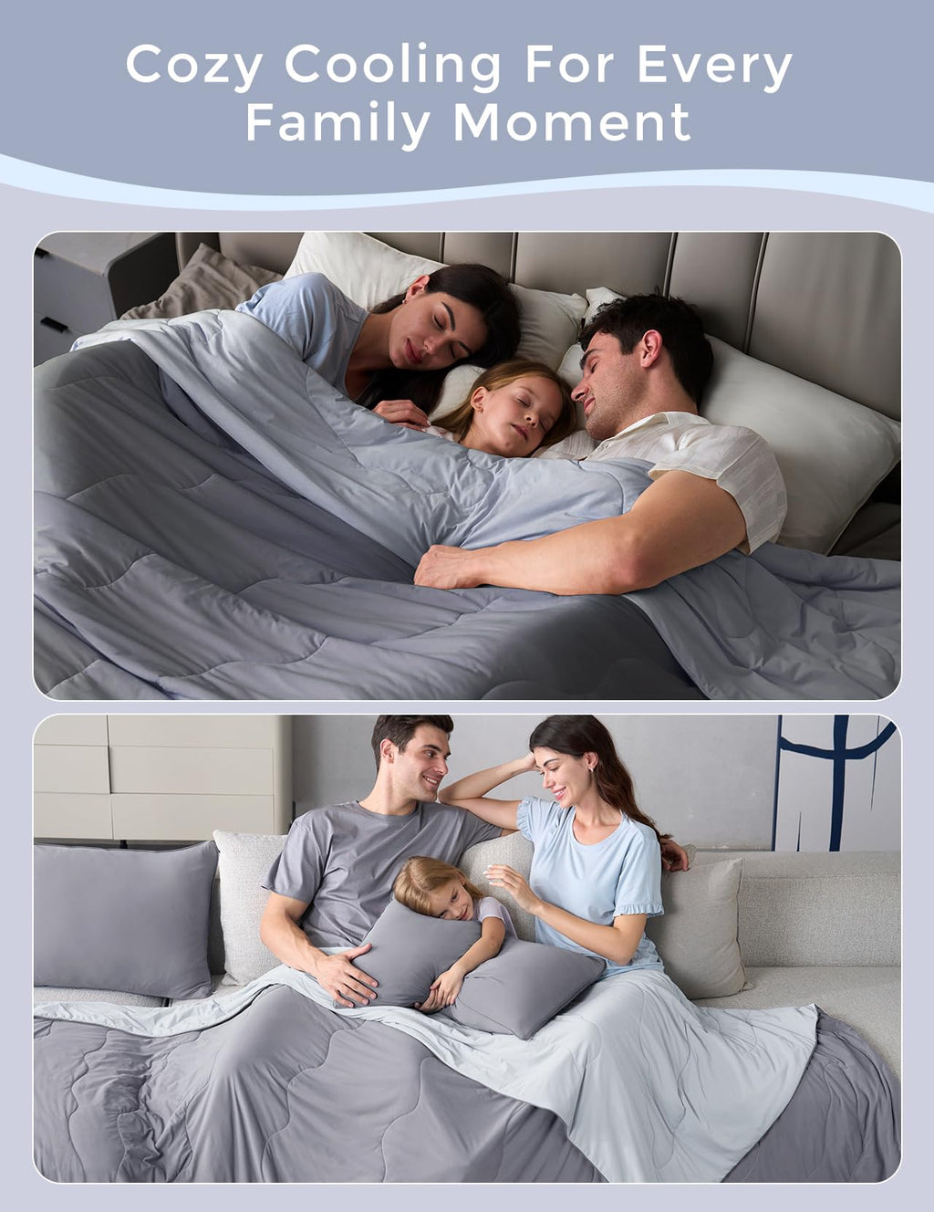 Momcozy Life CoolMurm Cooling Comforter for Hot Sleepers, Queen 90"x90"