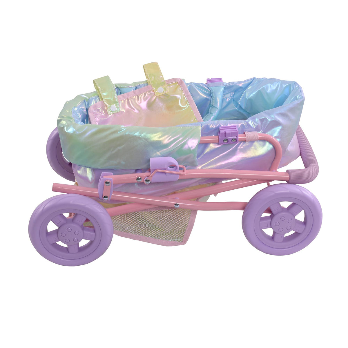 Olivia's Little World Baby Doll Stroller, 2-in-1, Age 3+, Iridescent