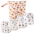 HappyFlute 9 Sets Newborn Baby Cloth Pocket Diapers Adjustable Reusable