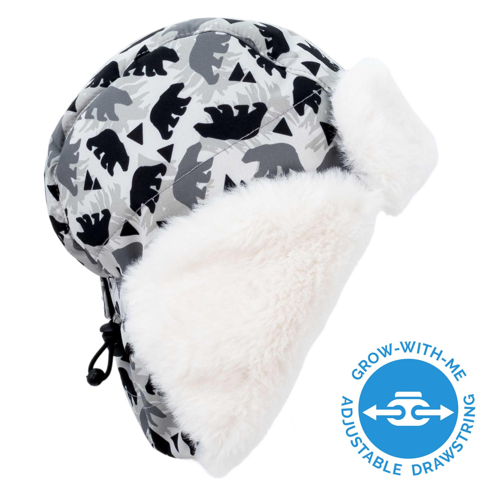 JAN & JUL Toasty-Dry Trapper Hat for Baby and Kids (Bear, S)