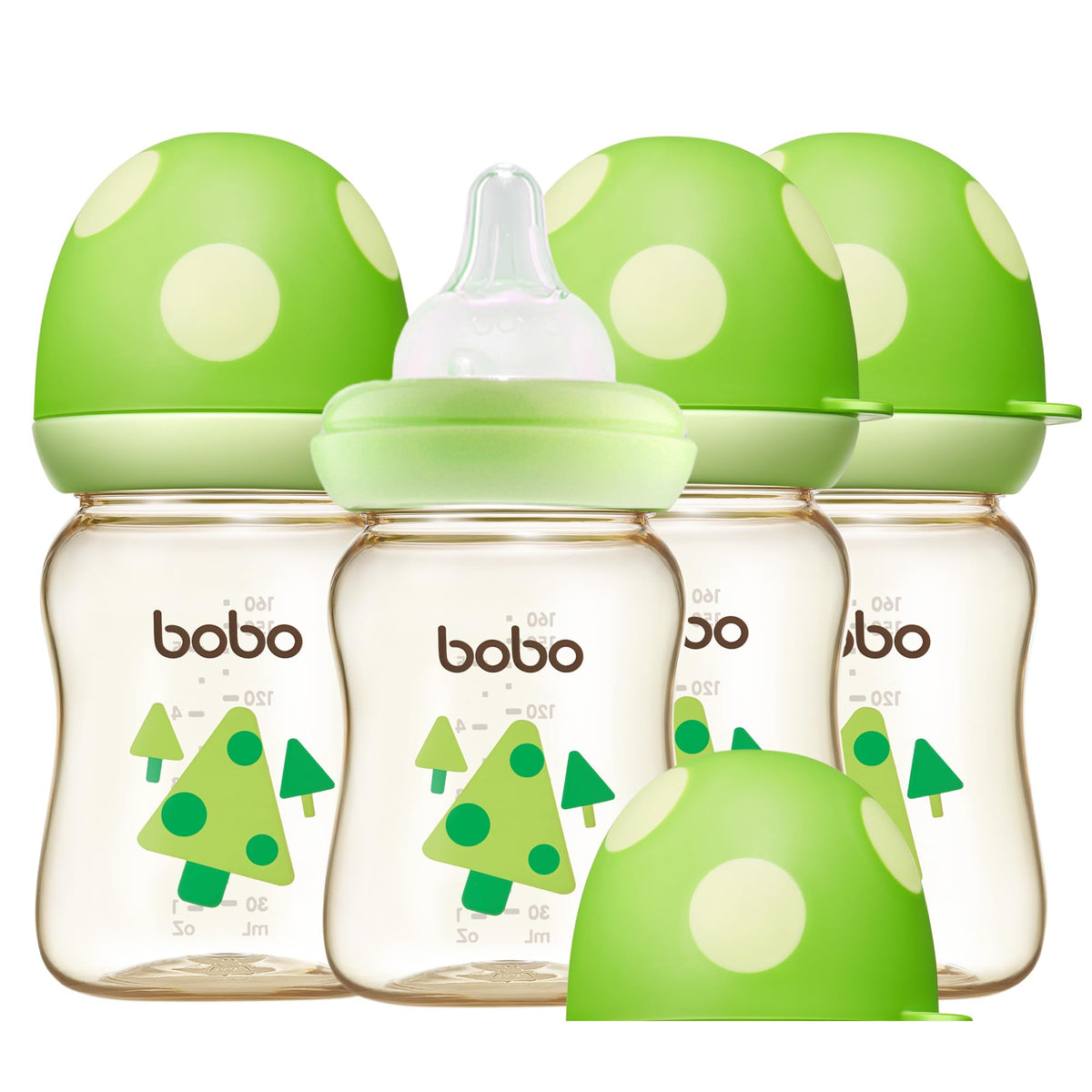 YOHKOH PPSU Baby Bottle Wide Neck, Newborn Anti-Colic Baby Bottle with Natural Response Nipple, Streamlined Body, Easy to Clean (8.8oz (Pack of 2), Red)