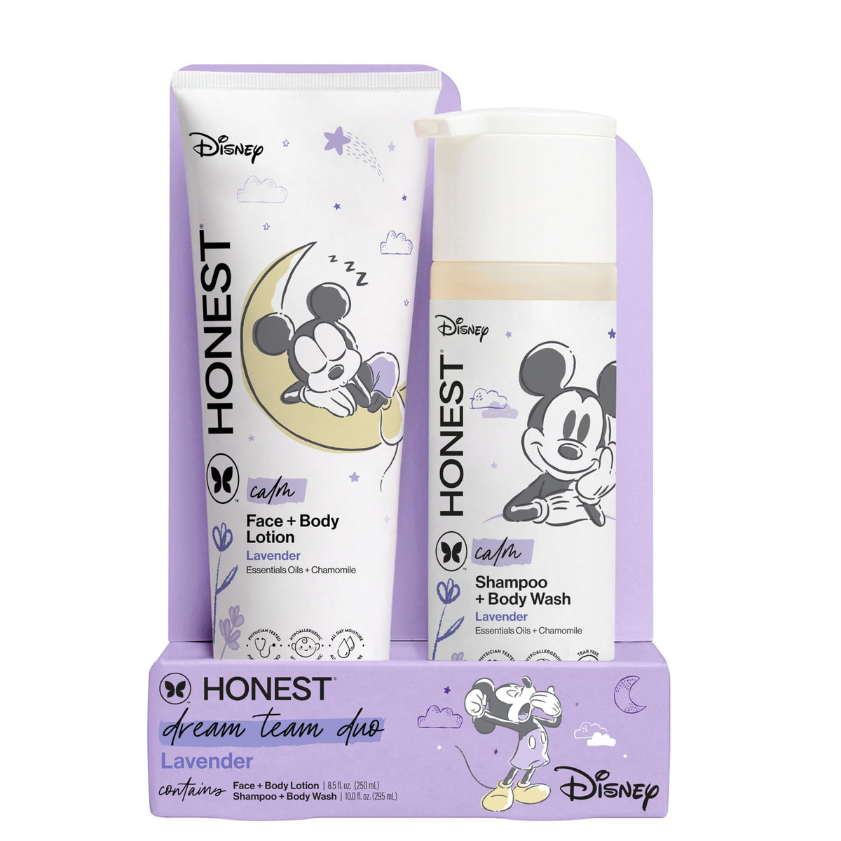 The Honest Company Shampoo, Body Wash & Lotion Bundle, Lavender, 18.5 fl oz