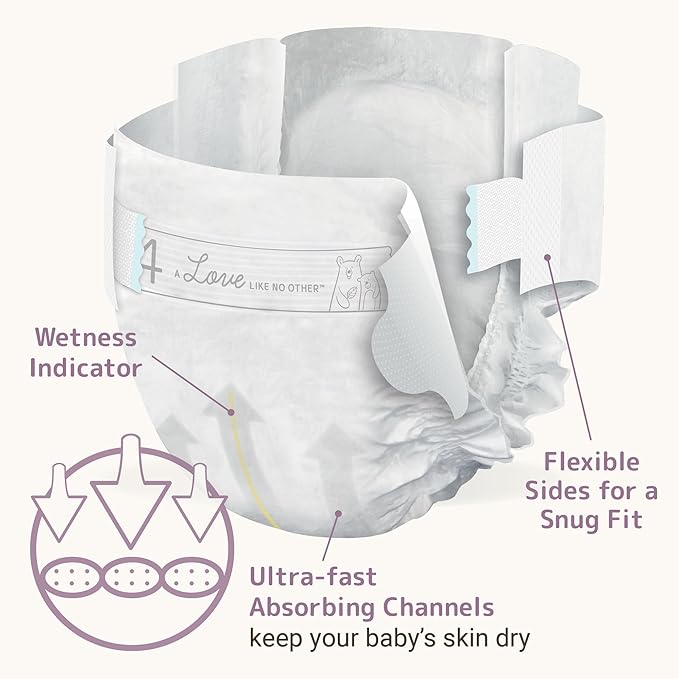 Bambo Nature Hypoallergenic Dream Baby Diapers, Premium Eco-Labeled Sustainable Diapers, Enhanced Leakage Protection, Totally Chlorine-free, Skin Friendly, and Super Absorbent - Size 4 (81 Count)