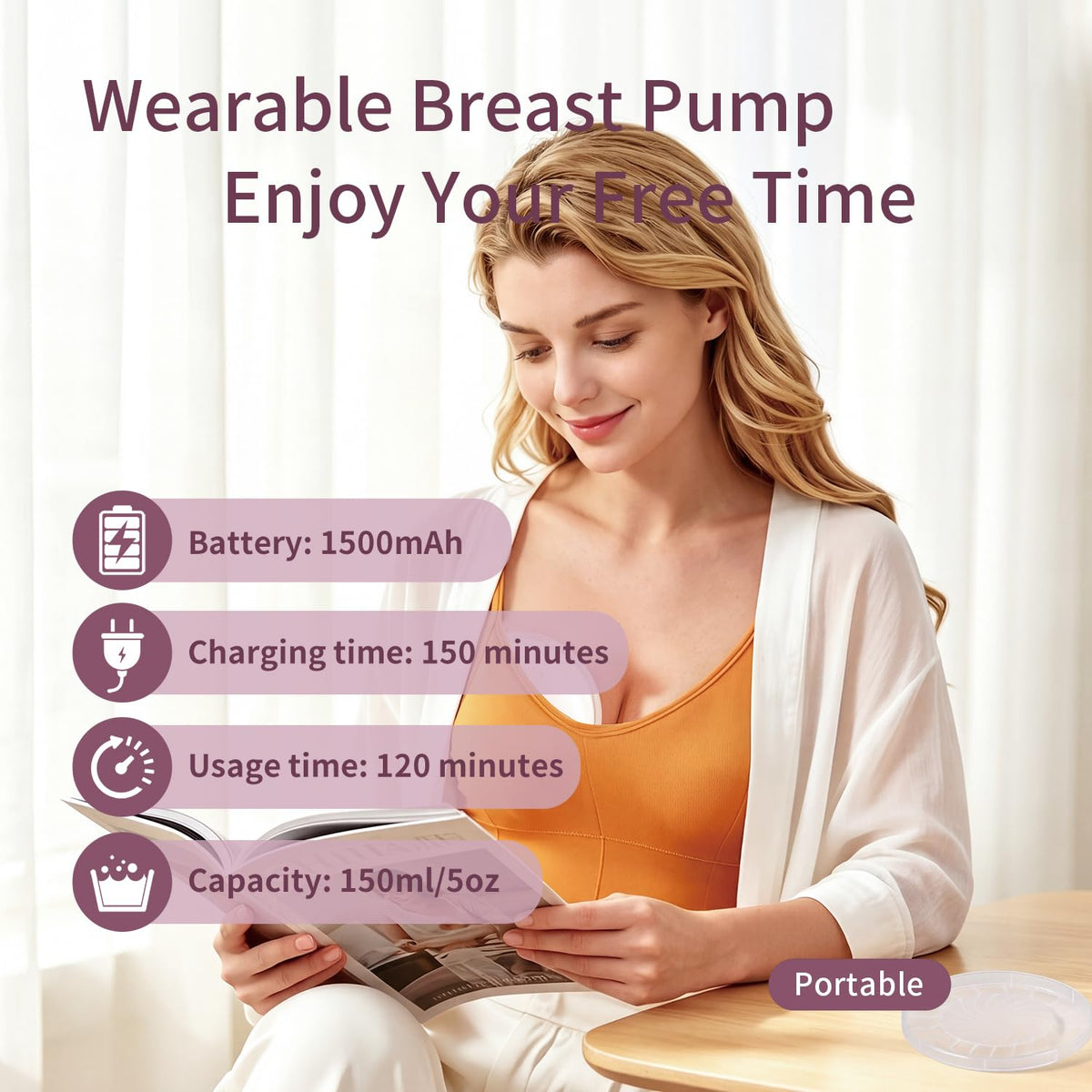 Springhope Wearable Hands-Free Breast Pump 4 Modes & 9 Levels