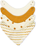 Bandana Bibs - 100% Organic Premium Muslin Cotton, 7-Layers for Drooling, Teething, Feeding
