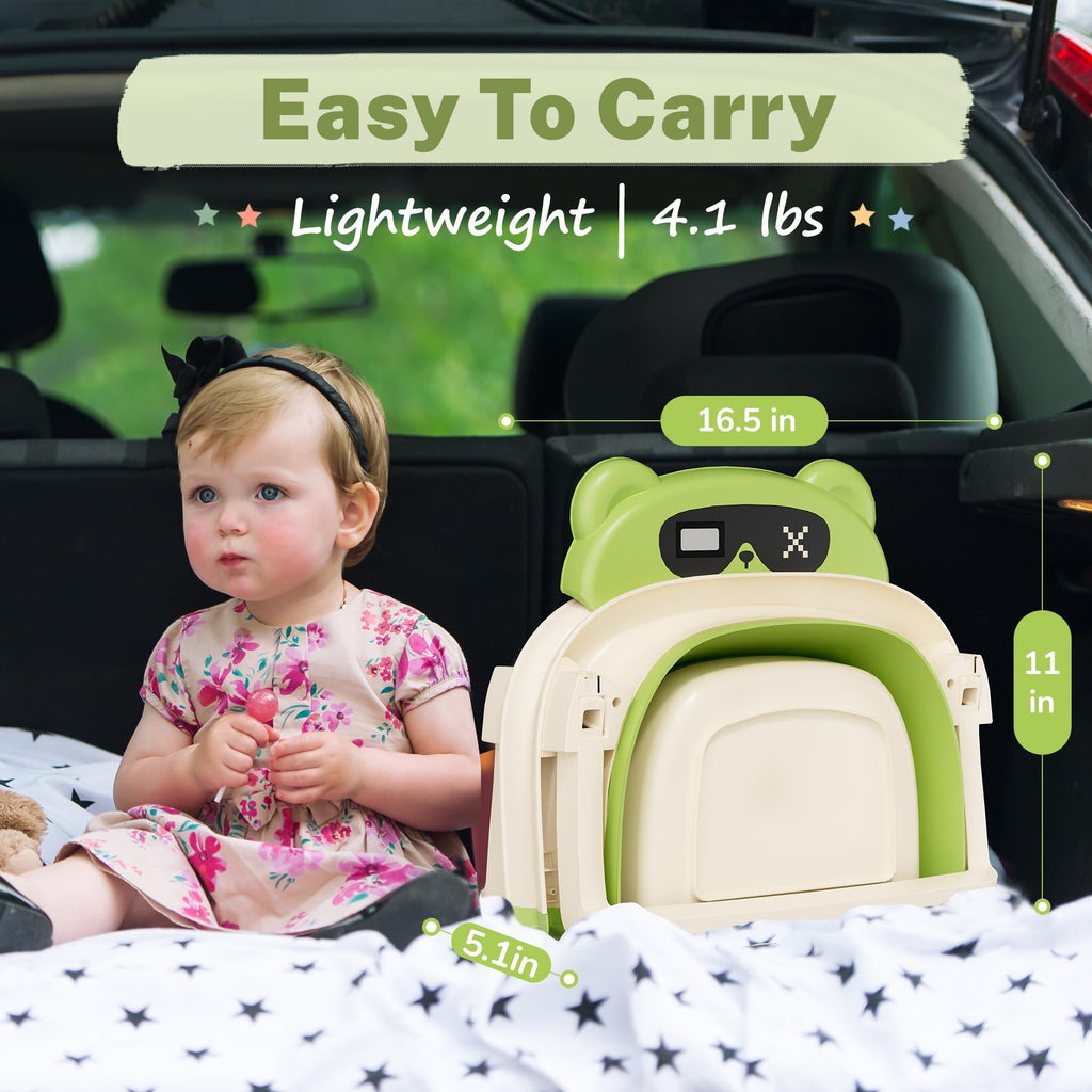 AVIDOR Baby Bathtub,Collapsible Bathtub for Newborn to Toddler,Durable Essential Infant Bath Tub,Portable Travel Baby Tub with Soft Cushion,No-Slip Hanging and Detachable(Green)