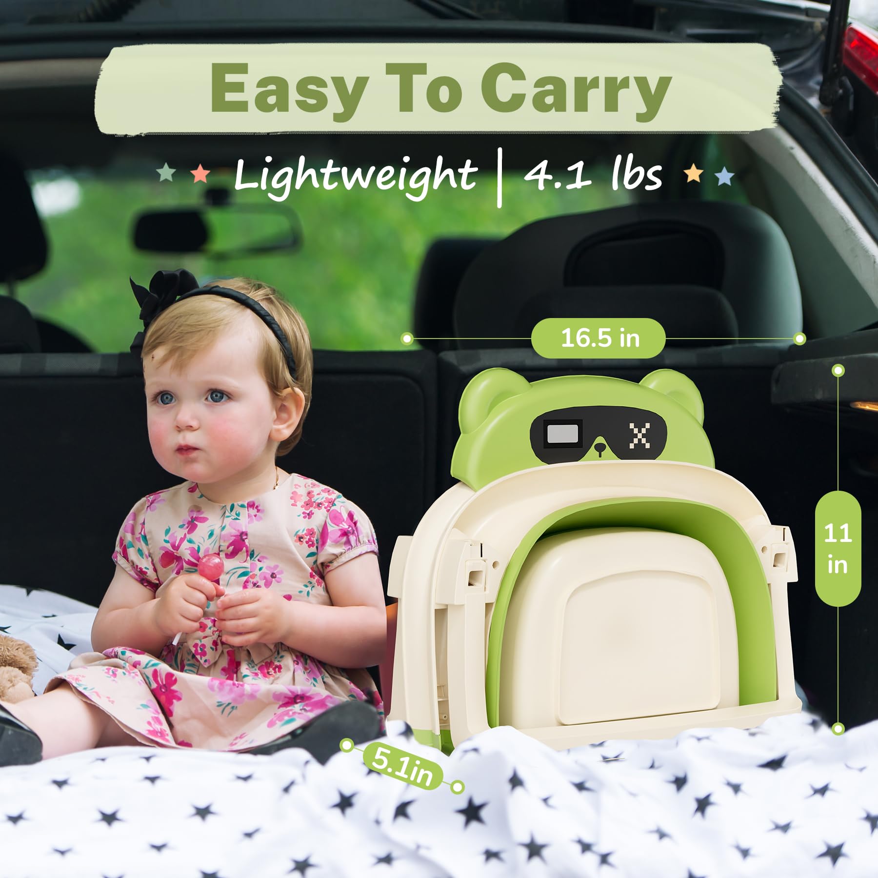 AVIDOR Baby Bathtub,Collapsible Bathtub for Newborn to Toddler,Durable Essential Infant Bath Tub,Portable Travel Baby Tub with Soft Cushion,No-Slip Hanging and Detachable(Green)