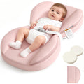 Baby Changing Pad, Waterproof Wipe-Clean PU Leather with High-Density Foam, Non-Slip Contoured Cushioned Edges with Adjustable Safety Strap, for Dresser & Changing Table, 28"×16", Beige