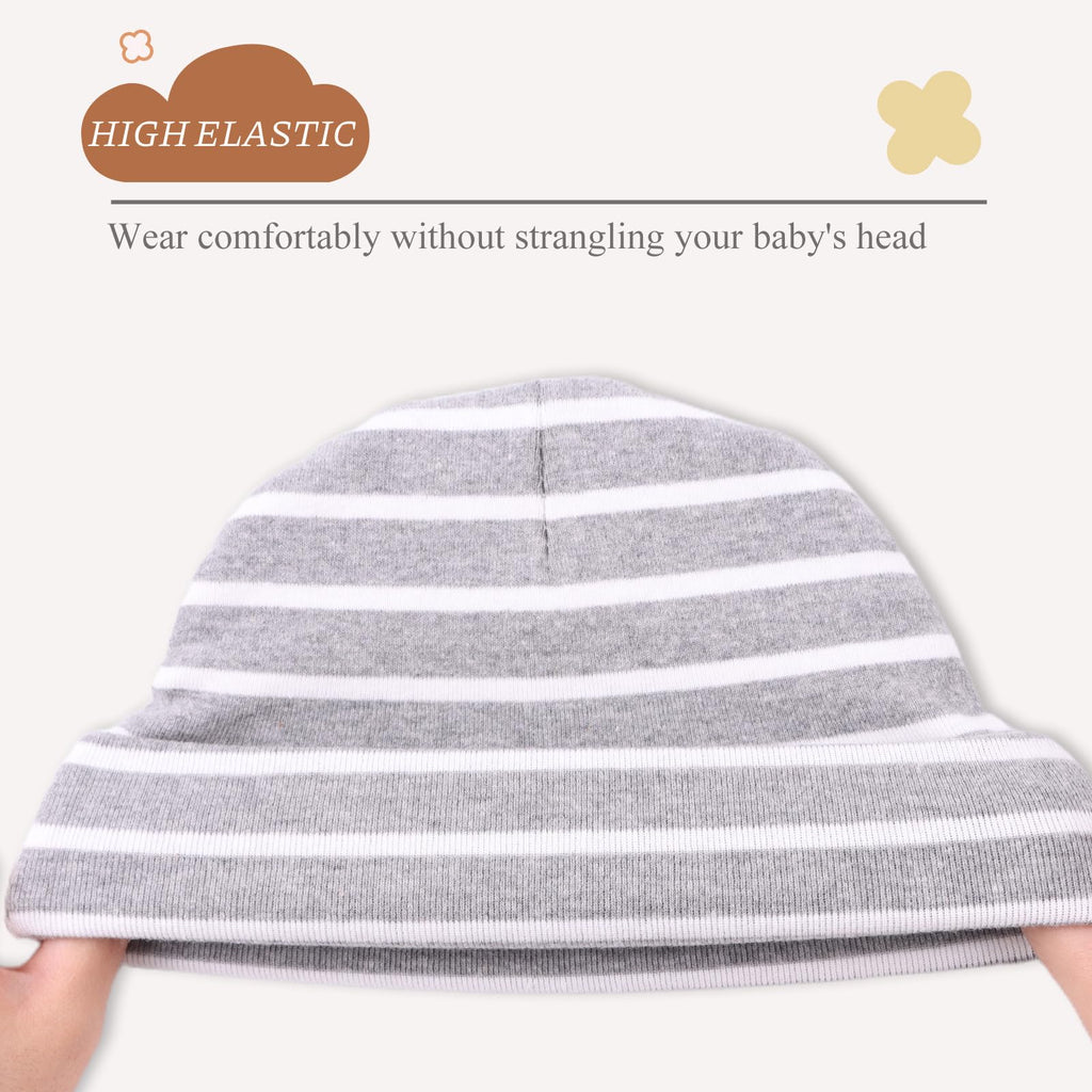 Bamery Cotton Baby Girl Hat Preemie Boys Beanie Newborn Hospital Hats Winter Infant Hats for Girls (6PACK-A, 6-12 Months)