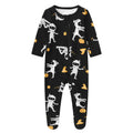 O2 BABY Baby Boys Girls Organic Cotton Zip Front Sleeper Pajamas, Footed Sleep 'n Play（3-6 Months,Mummy）