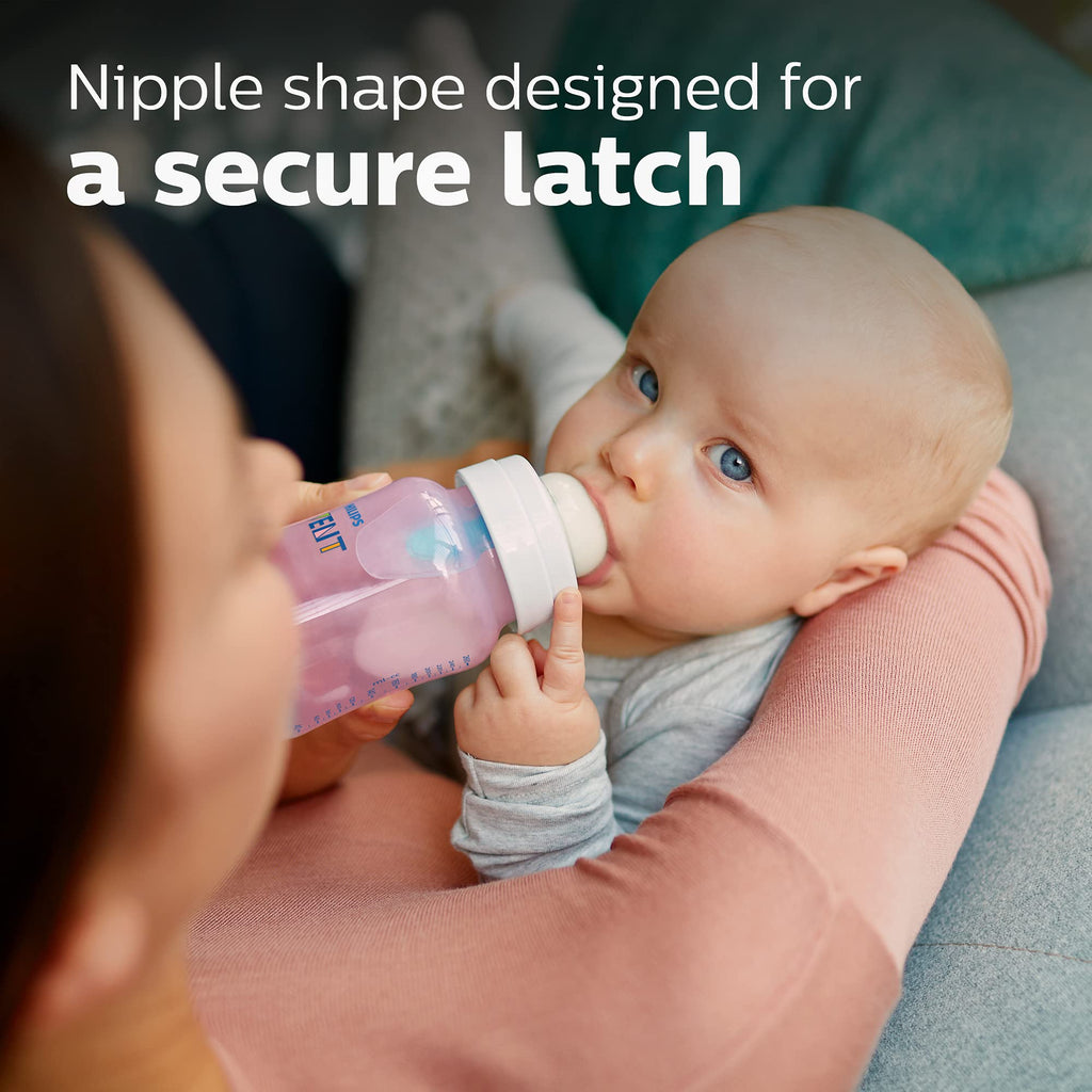 Philips Avent Anti-Colic Baby Bottle with AirFree Vent, Medium Flow, 9 oz