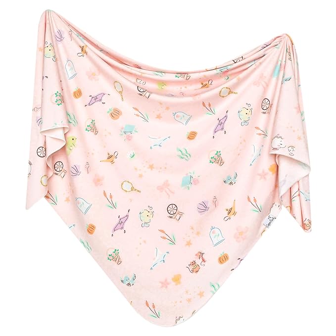 Copper Pearl Large Premium Knit Baby Swaddle Receiving Blanket Enchanted Friends