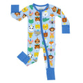 Little Sleepies Baby Pajamas, Blue Party Pals, 2T