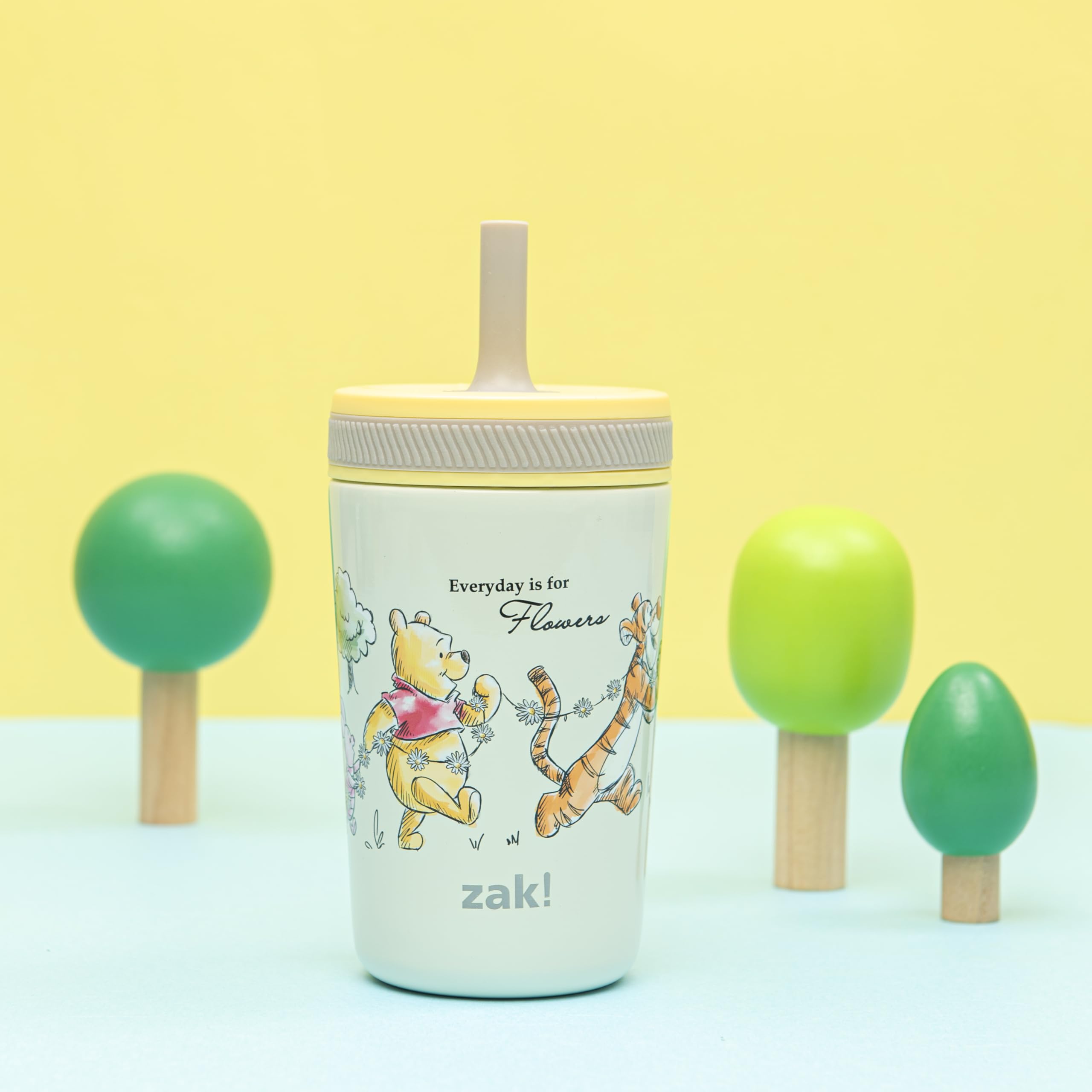 Zak Designs Disney Winnie the Pooh Kelso 12oz Leak-Proof Toddler Straw Cup
