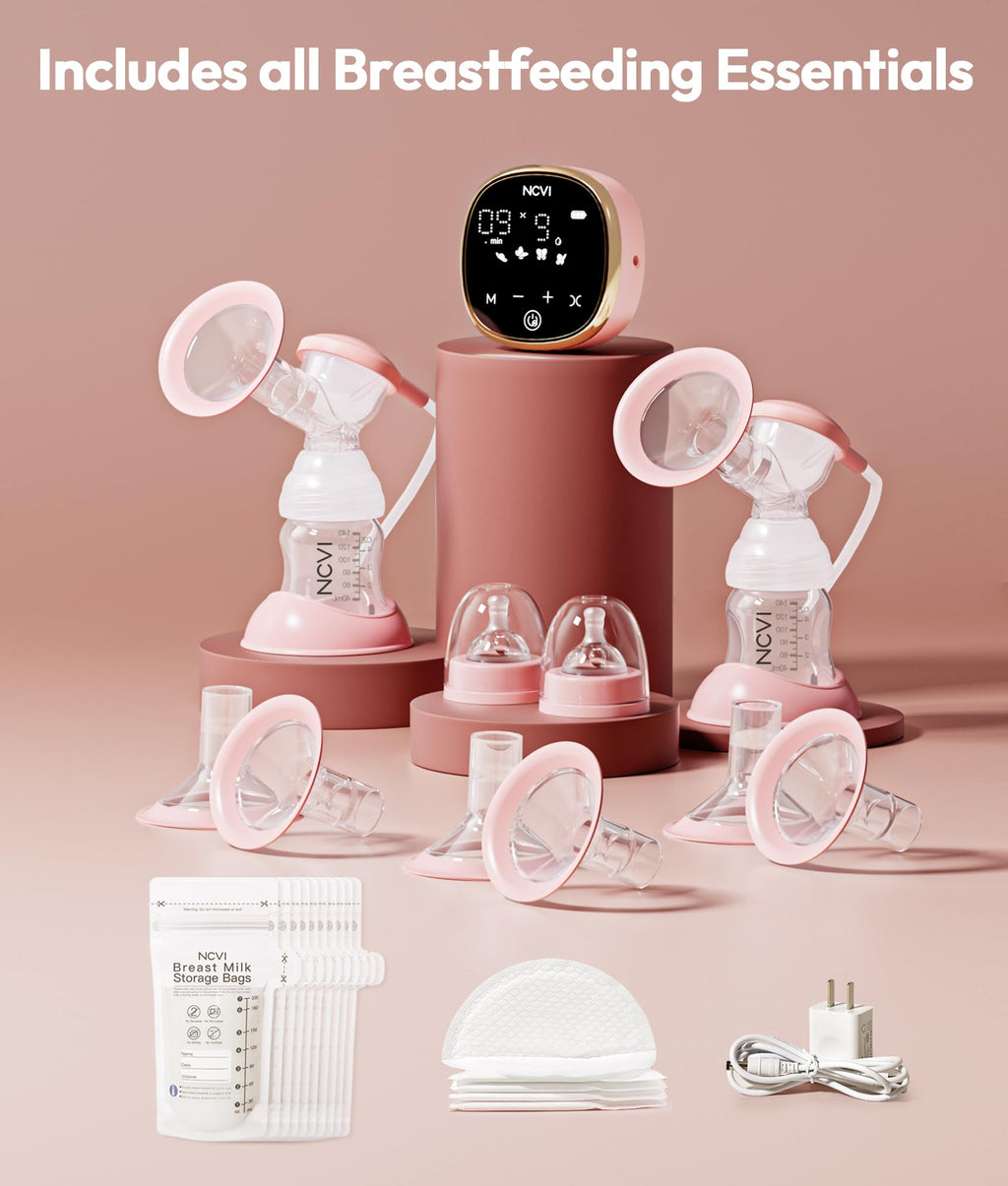 NCVI Electric Breast Pump 8782, Portable Hospital-Grade Double Pump