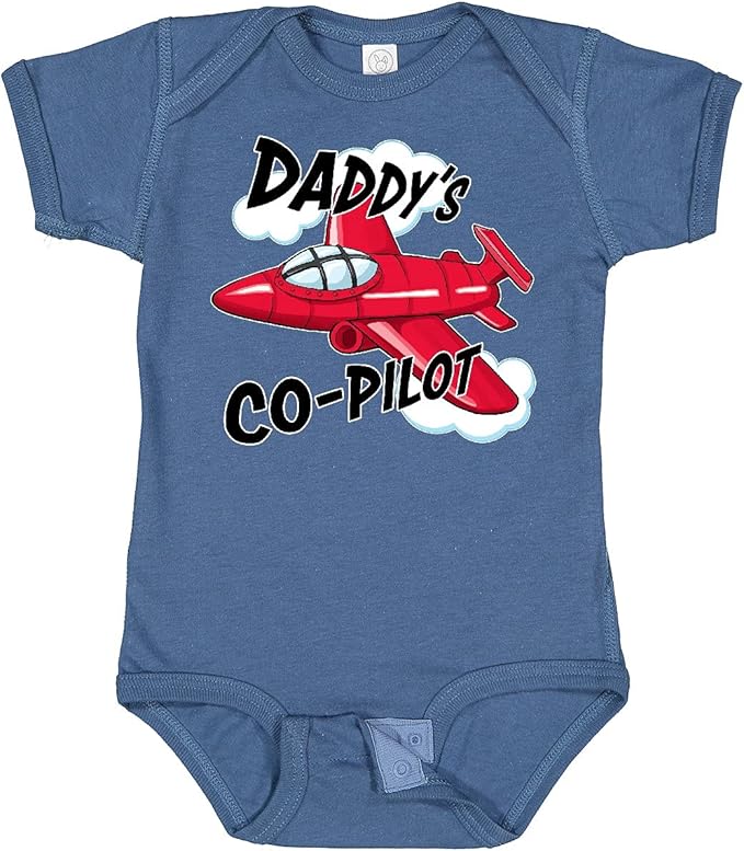 inktastic Daddys Co-Pilot for Fathers Day Baby Bodysuit