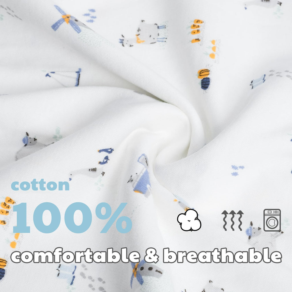 Minicoco 3-Pack 100% Cotton Baby Boy Rompers,0-24Months Short Sleeve Toddler Romper,Breathable Spring/Summer Clothes