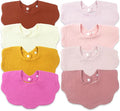 Muslin Baby Bibs for Drooling and Teething Newborn Drool Bibs for Baby Girl Boy