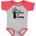 inktastic I'm Grandpa's Lil' Caddy- Golf for Kids Baby Bodysuit 18 Months Baseball Heather and Red 2c4dc