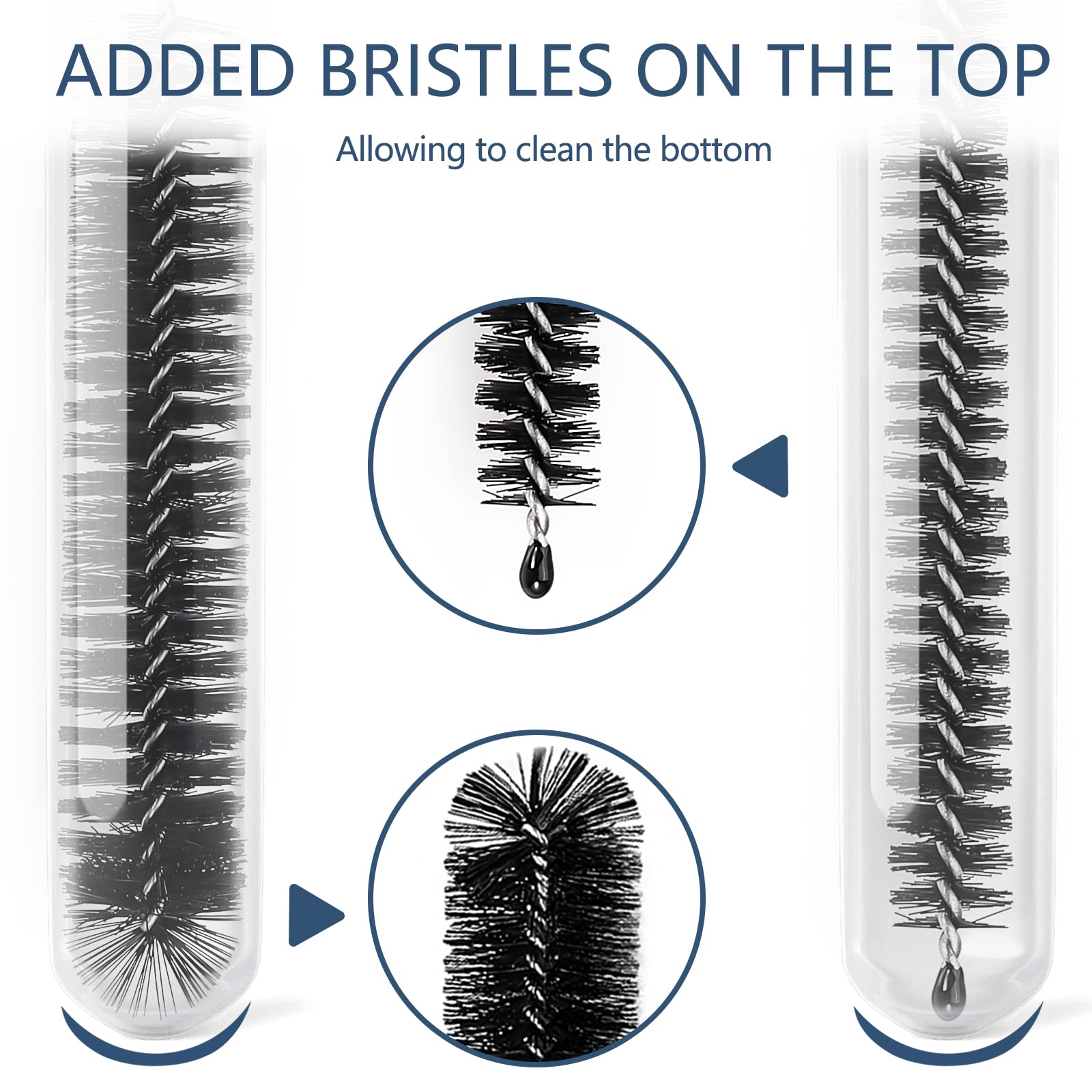 Ixiaoyoo 12 Pcs Straw Cleaner Brushes Set, 8.2 Inch Nylon Cleaning Brush