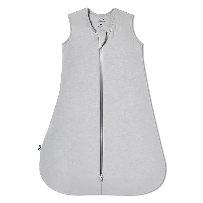 HALO SuperSoft Bamboo Wearable Blanket 1.5 TOG – Buttery Soft, Plush Baby Sleep Sack for Newborns, Infants & Toddlers, Hip-Healthy Design, Machine Washable, 12 – 18 Months, Large, Storm Grey