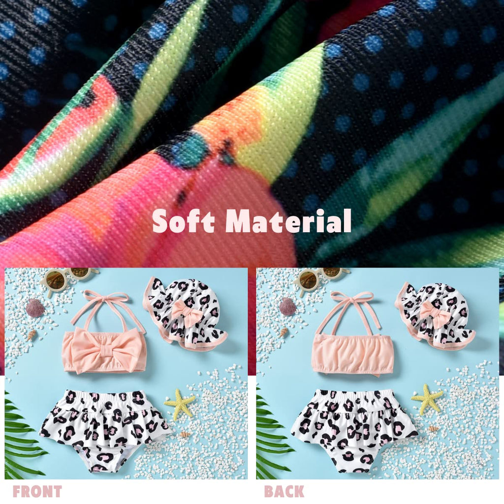 Little Baby Girls Swimsuit Cow Bikini Two Pieces Bathing Suit Swimwear Summer Beach Set 18-24 Months
