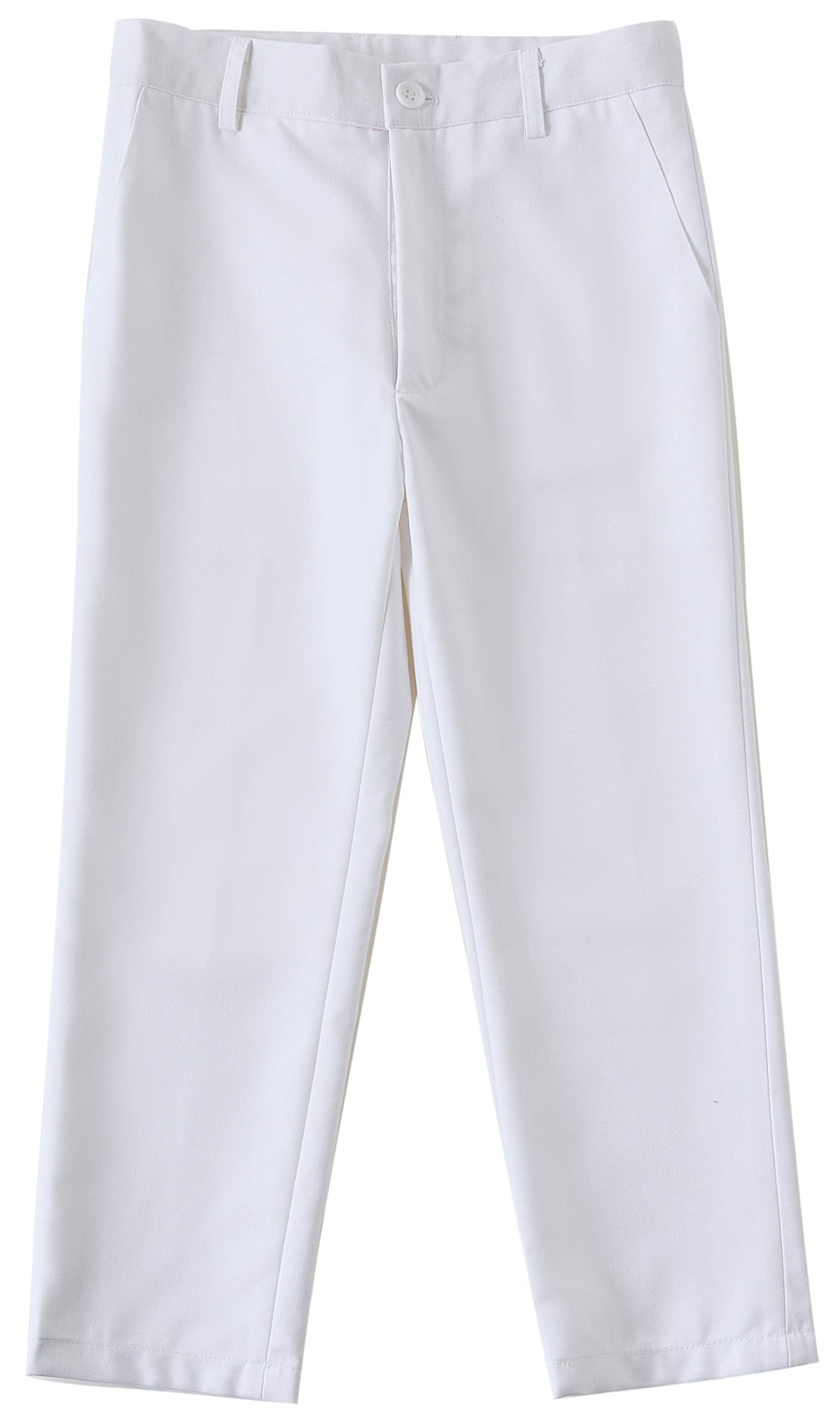 Visaccy White Suit for Boys Graduation Suits for Kids Outfit Communion Dresses Size 6