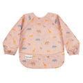 Tiny Twinkle Long Sleeve Bib for Babies & Toddlers | Waterproof Smock Bib for Eating | Machine Washable & Mess-Proof Feeding Essentials | Newborn Shower Gift (Petite Safari, 2-4Y)