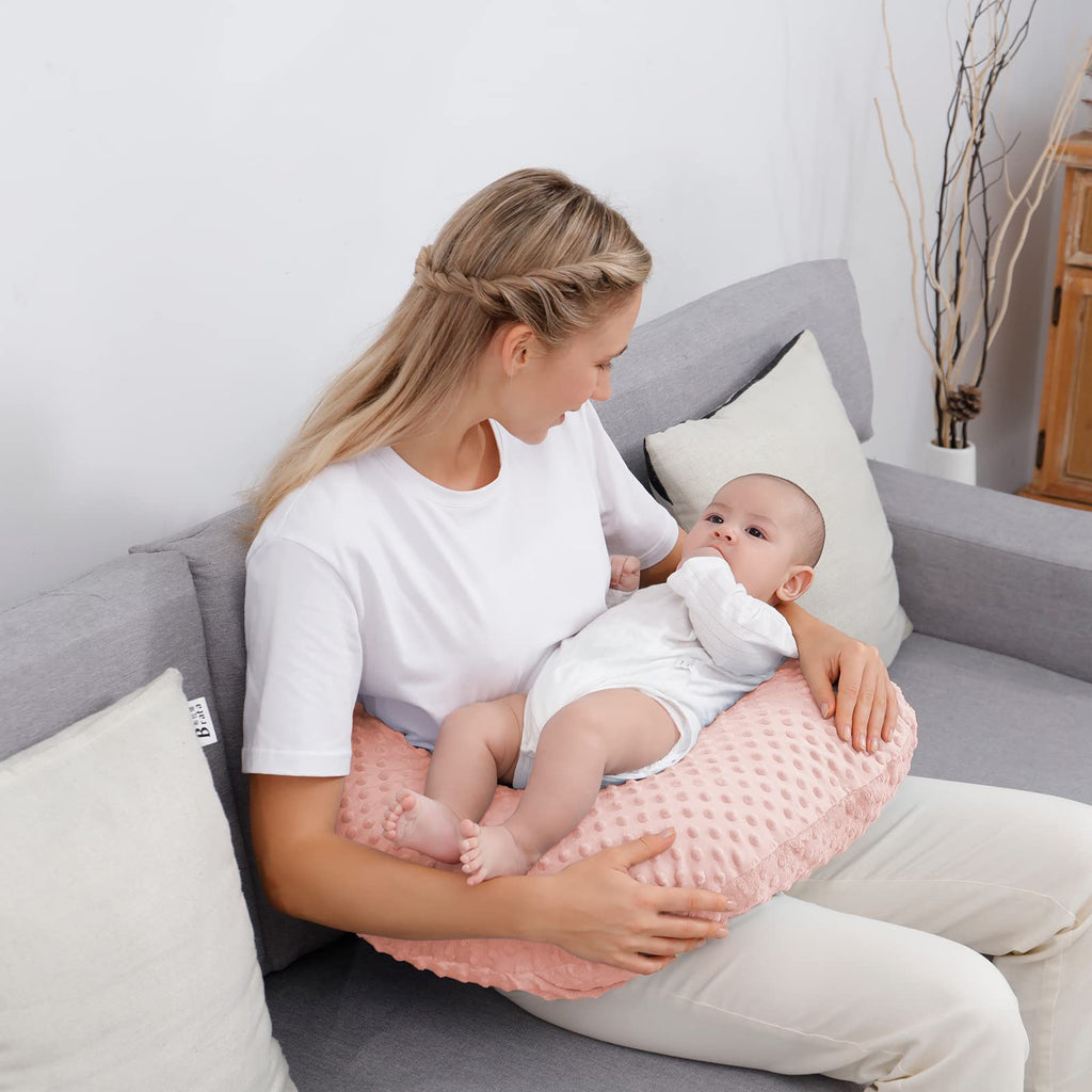 Aullar Nursing Pillow and Positioner with Cover for Breastfeeding