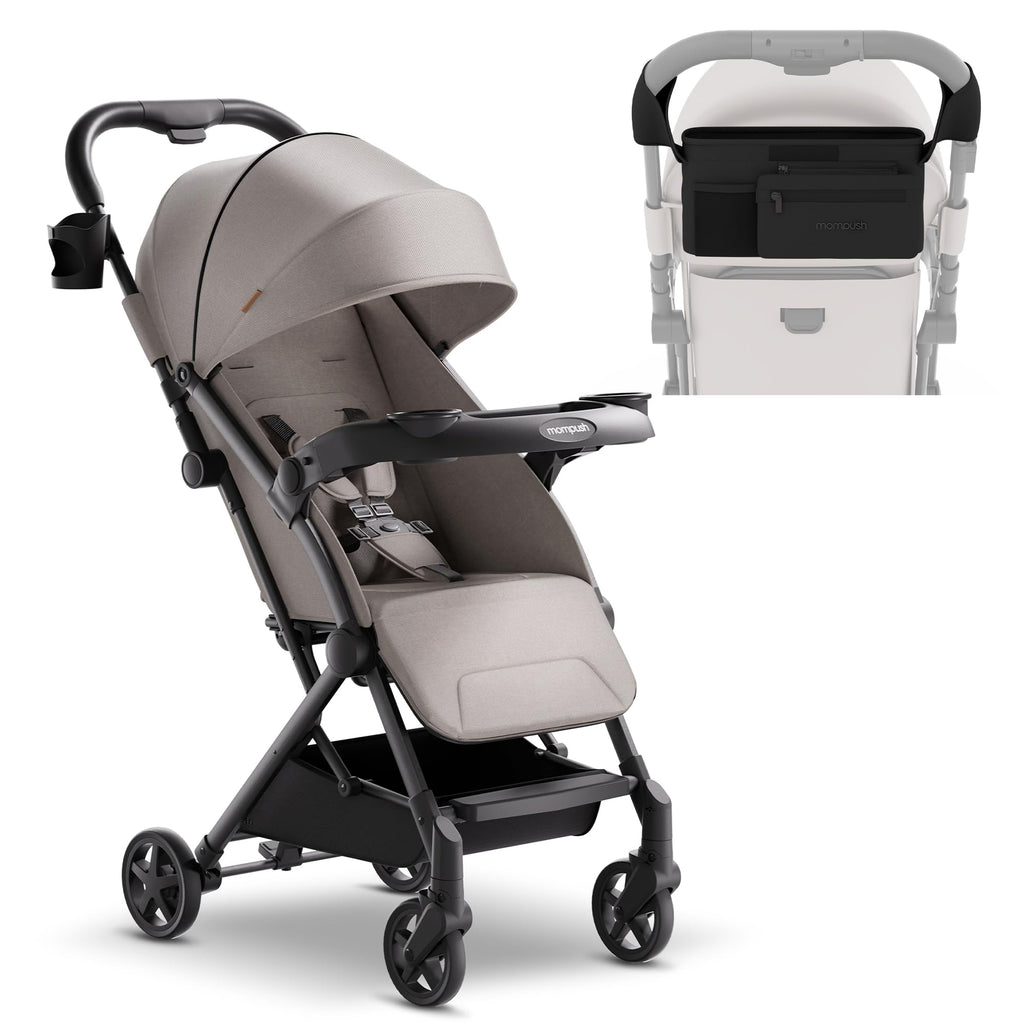 Mompush Lithe V2 Lightweight Travel Stroller with Organizer Included