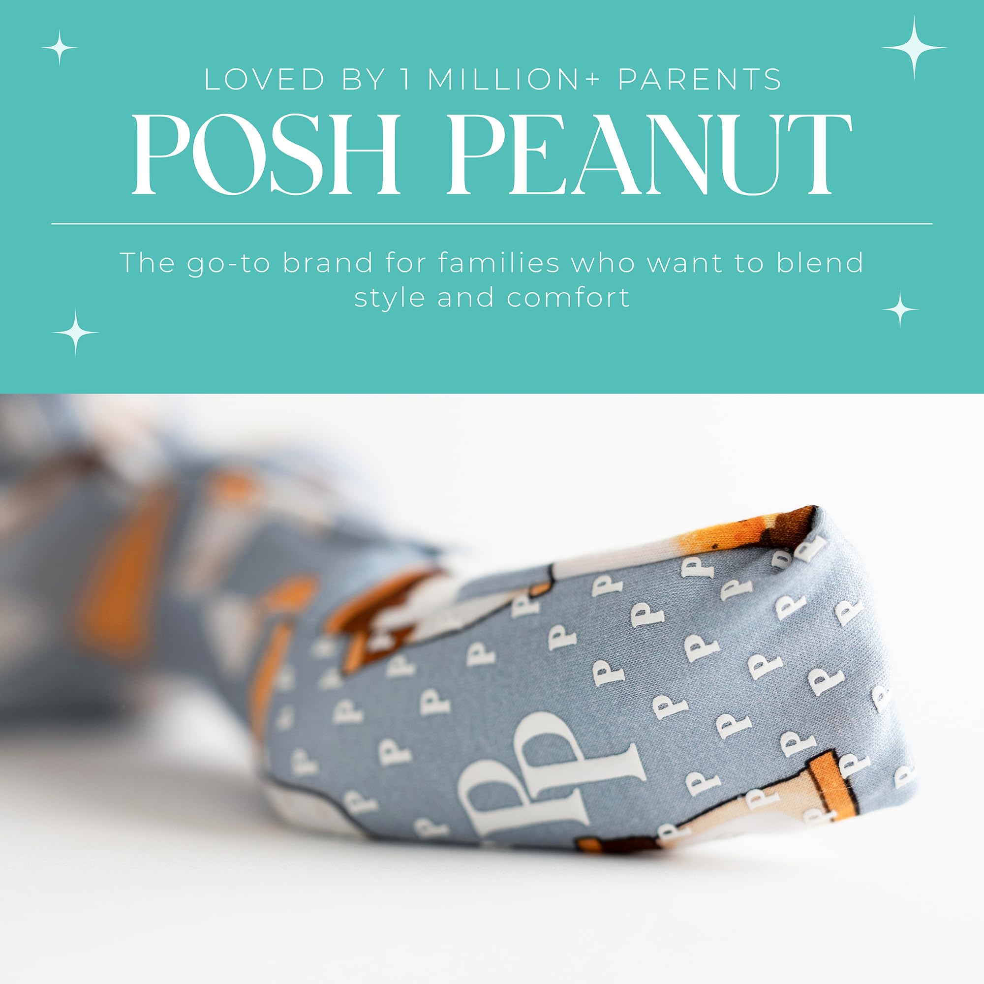Posh Peanut Convertible Baby Sleepers, Boy Toddlers Footless Pajamas