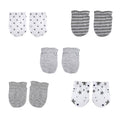 5 Pairs Unisex Baby Mittens No-Scratch 0-6 Months New Born