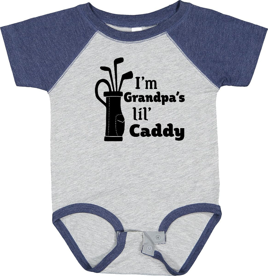 inktastic I'm Grandpa's Lil' Caddy- Golf for Kids Baby Bodysuit 12 Months 0080 Pink 2c4dc