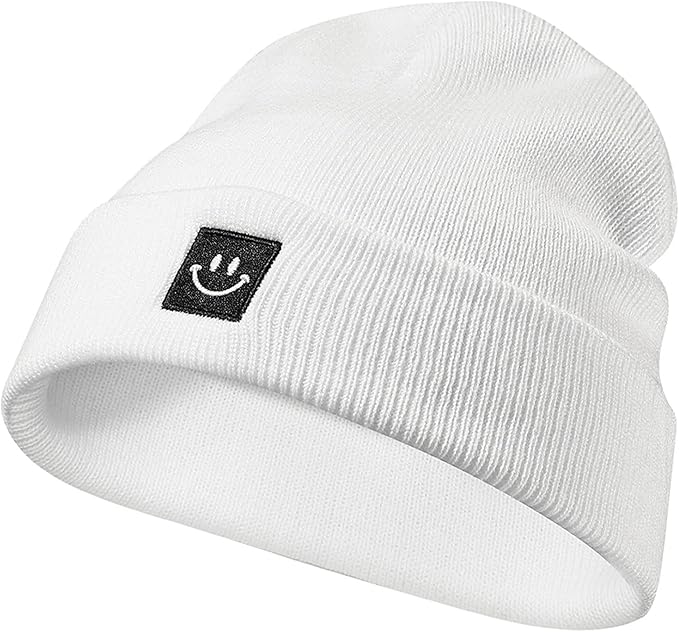 Baby Beanie Knit Ski Hat with Cute Face for Girls Boys 0-7 Years