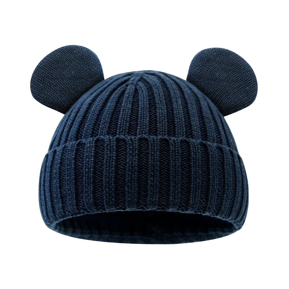 RUIKUNA Toddler Boy Winter Beanie Baby Knit Hat Warm Girl Beanies Newborn Cute Hats for Kids (6-24 Months, Navy)