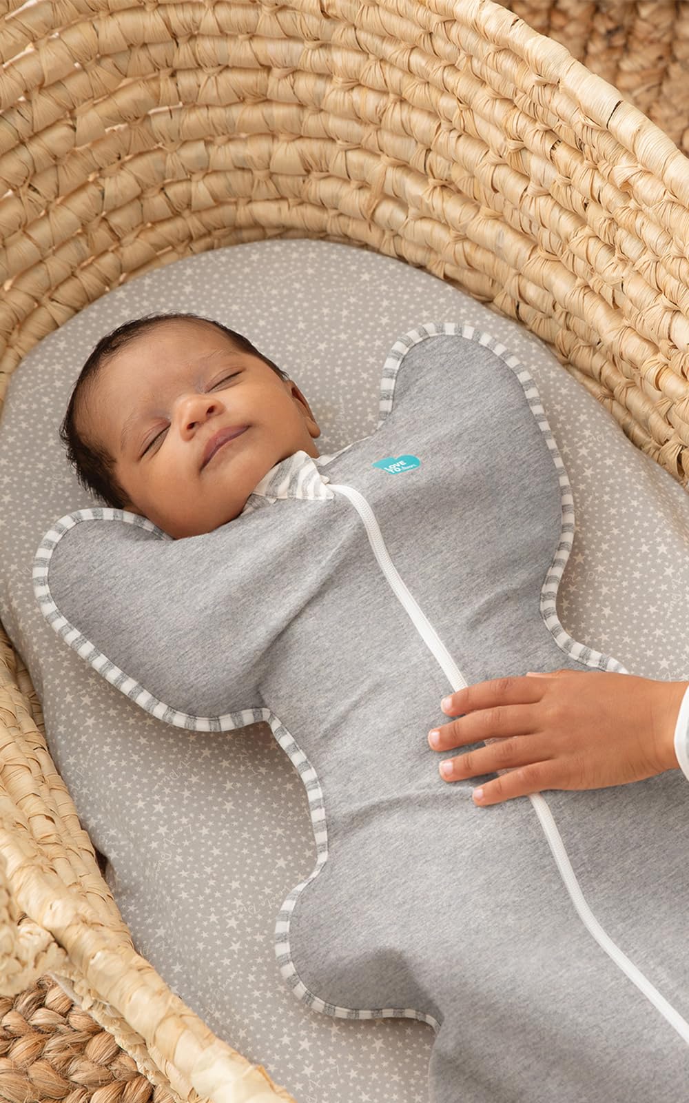 Love to Dream Swaddle UP, Baby Sleep Sack, Self-Soothing Swaddles for Newborns, Improves Sleep, Secure Fit Helps Calm Startle Reflex, New Born Essentials for Baby, Small 8-13lbs, Gray