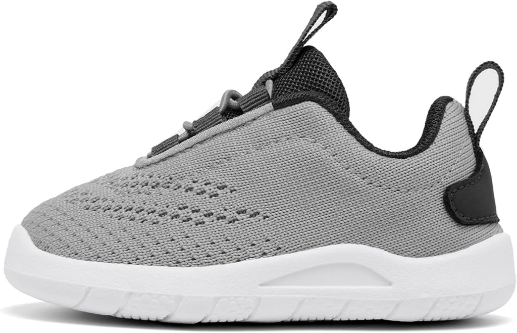 MORENDL Toddler Slip On Sneakers Baby Walking Shoes Non-Slip Breathable Unisex Pink Mesh Lace-Up Athletic Sneakers Infant Running Shoes