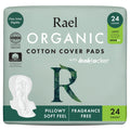 Rael Organic Cotton Cover Sanitary Pads for Women Moderate (Regular, 56 Ct)